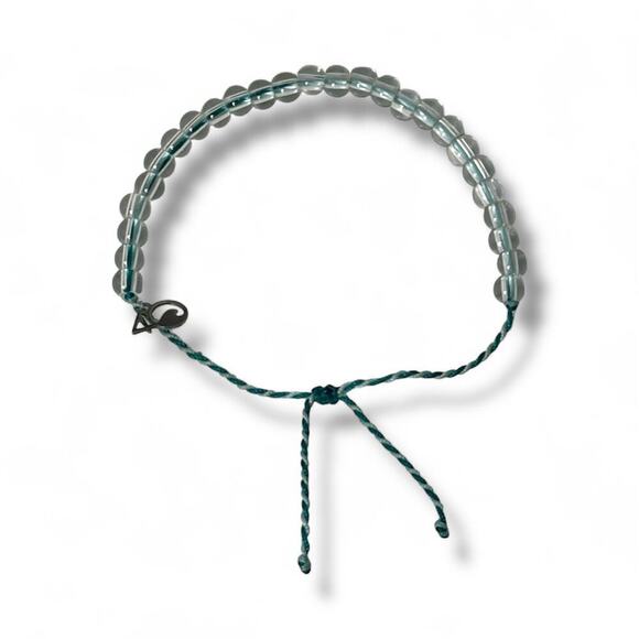 4Ocean Manta Ray Beaded Bracelet Teal Aqua with Gift Bag - Picture 4 of 4